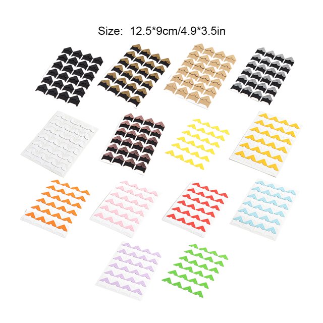 mmirethe 24piece Vintage Corner Stickers For Scrapbook And Photo Album Making Easy Operation Delicate gold