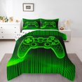 thumbnail image 1 of Erosebridal Gaming Bedding Full Comforter Set for Boys, Neon Gamepad Down Comforter, Video Games Theme Decor, Reversible 3pcs, 1 of 7