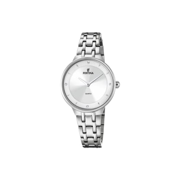 Festina F20600/1 Montre Mademoiselle en Acier Inoxydable Argentée
