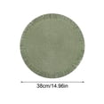 thumbnail image 3 of Tapis de Table Rond Tissé 38 cm Isolation Thermique Anti-Huile Imperméable Napperon pour Table à Manger Café Maison Restaurant, 3 of 5
