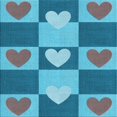 thumbnail image 1 of Ahgly Tapis d'Intérieur Lavable en Machine Carré Turquoise Bleu Vif, 8 Pieds Carré, 1 of 1