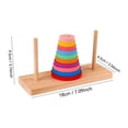 thumbnail image 3 of weibbin Wooden Hanno Tower Puzzle, Color Sorting Stacking Toy, Attention Enhancement Game for Family, 3 of 8