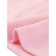 thumbnail image 5 of INSPIRE CHIC Women's Button Decor V Neck 3/4 Sleeve Solid Knitted Ruched Blouse Light Pink S, 5 of 5