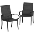 thumbnail image 1 of Outsunny 2 Piece Patio Dining Chairs, PE Rattan Outdoor Chairs, Black, 1 of 9