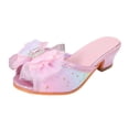 thumbnail image 1 of IUJSOY Girls Slide Sandals Princess Dress Shoes Low Heel Little Kids 11, 1 of 9
