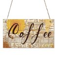 thumbnail image 3 of YAOMOBB Hanging Plaque Exquisite Front Door Sign Lanyard Design Coffee Bar Hanging Plaque with Smooth Edges 1 Piece, 3 of 7