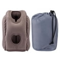thumbnail image 4 of Dioche PVC Flocking Pillow, Ffice Rest Pillow, For Airplane Office Home Napping Travel Sleeping Camping, 4 of 8