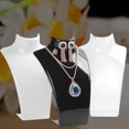 thumbnail image 1 of Zeus Jewelry Necklace Earrings Plastic Mannequin Bust Display Stand Organizer Holder, 1 of 7