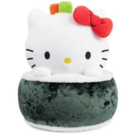 GUND Sanrio Hello Kitty Peluche Sushi, Animal en Peluche de Qualité Supérieure pour 1 An et Plus, Vert/blanc, 10”