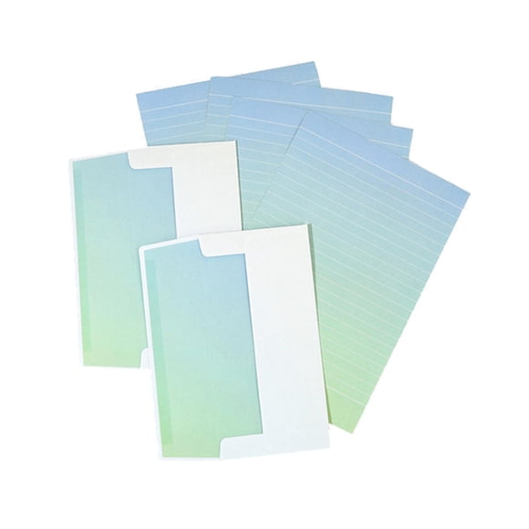 Gkeoshab Office&Craft&Stationery 6 Packs Stationery Paper Set (4 Double Stationery Writing Papers 2 Matching Envelopes) Four Gradients 4 Design (Morandi Color) Home & Garden