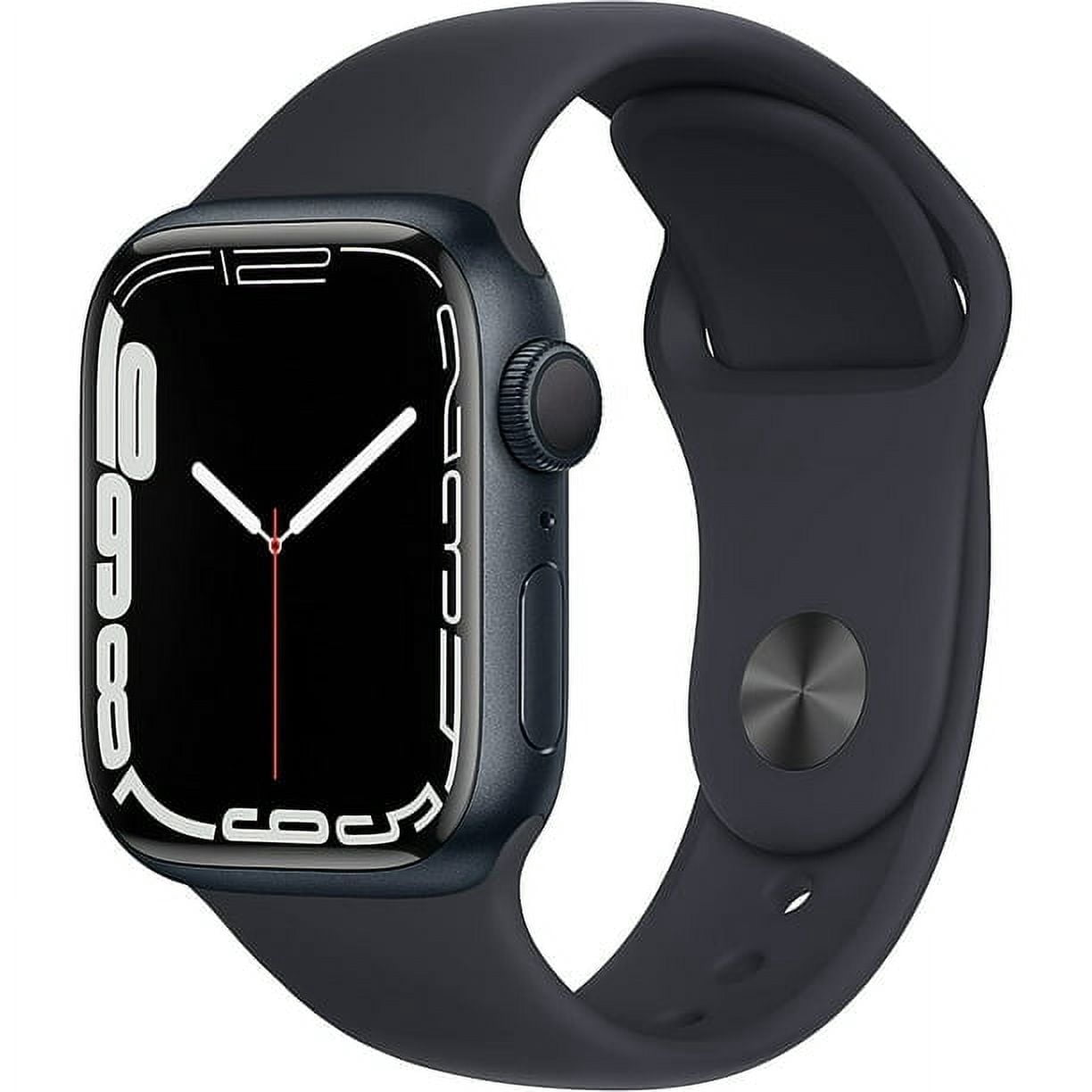 Restored Apple Watch Series 7 (GPS, 45mm) Midnight Aluminum Case with Midnight Sport Band AStock (Refurbished)
