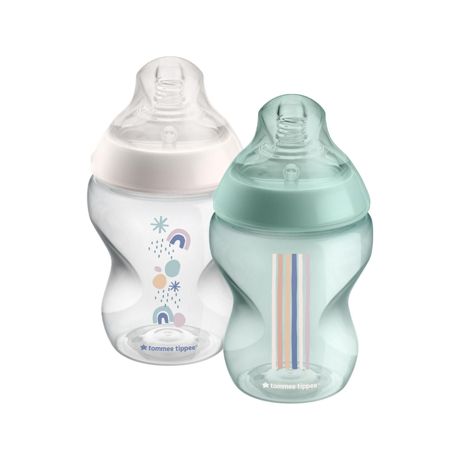Tommee Tippee Plus Près de la Nature Biberons pour Bébé, Tétines Imitant le Sein avec Valve Anti-Colique