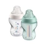 Tommee Tippee Closer Bouteilles pour bébé nature, Mamelons comme le sein avec valve anti-colique