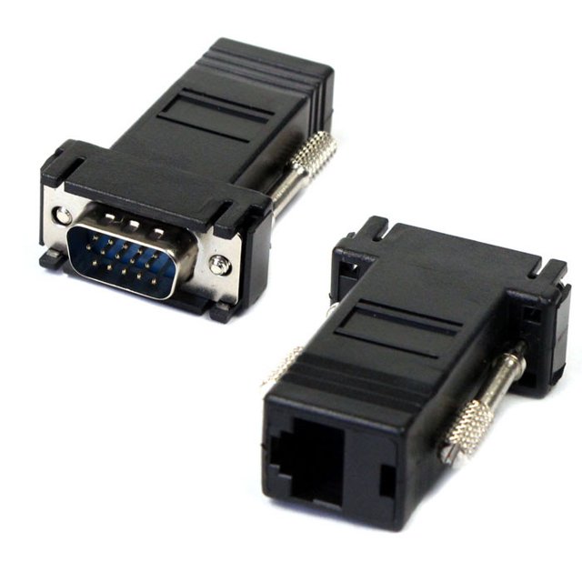 Daisyyozoid Wholesale VGA Extender Male To Lan Cat5 Cat5e RJ45 Ethernet Female Adapter