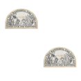 thumbnail image 1 of Youkk Bathroom Rugs Water Absorbent Floor Bath Mat Carpet Planter Semicircle 40x60cm 2Set, 1 of 6