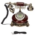 thumbnail image 2 of Téléphone Filaire Rétro, Simple à Utiliser Téléphone Rétro Antique Clair pour Décoration de Café Bar, 2 of 8