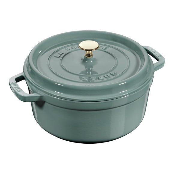 STAUB La Cocotte Cocotte Ronde en Fonte 3,7 L, Eucalyptus
