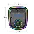 thumbnail image 3 of Wuztai Bluetooth Car Adapter Transmitter, Wireless FM Transmitter with Fast Charging, Bluetooth 5.0 Car Kit for Music Streaming Hands-Free Calling, USB QC PD Charger MP3 Player for Car Stereo, 3 of 7