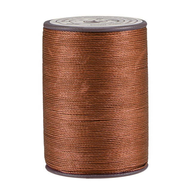 Unique Bargains Deep Brown Polyester Waxed Thread, 175 Yards
