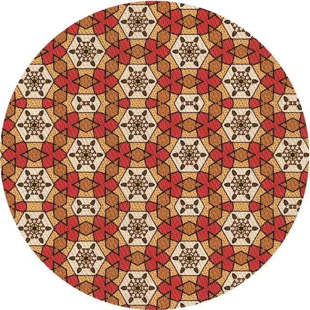 Ahgly Company Tapis Rond Lavable en Machine Intérieur Transitionnel Jaune Orange, 5 Pieds Rond