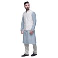 thumbnail image 2 of Atasi Ensemble Kurta Pyjama Ethnique Classique à Manches Longues Imprimé pour Hommes Tenue Décontractée, 2 of 5