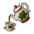 thumbnail image 3 of QIPOPIQ Vintage Christmas Teacup And Teapot Festive Decoration, 3 of 3