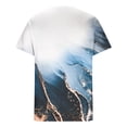 thumbnail image 4 of RKSTN Chemises pour Hommes Manches Courtes Décontractées Mode Col Rond Chandail à Enfiler T-Shirt Imprimé Hauts à Manches Courtes Chemises Hawaïennes pour Hommes, 4 of 4