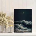thumbnail image 2 of Qisvanset Simple Beach Ocean Canvas Print 12x16 Inch Bathroom Art, 2 of 8