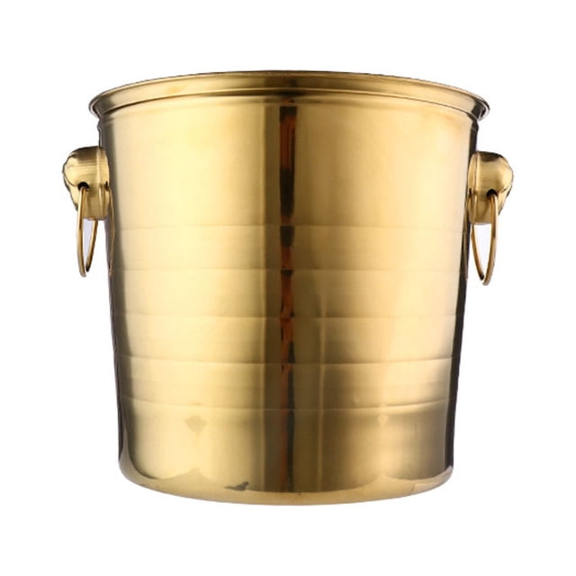 WMQPNNS Nouveau Seau à Glace Tendance Épaissi en Acier Inoxydable Tête de Tigre avec Grande Valeur pour la Maison Ktv Bars Clubs Seaux à Champagne Seaux à Glace Rouges Aubaines du Jour Liquidation