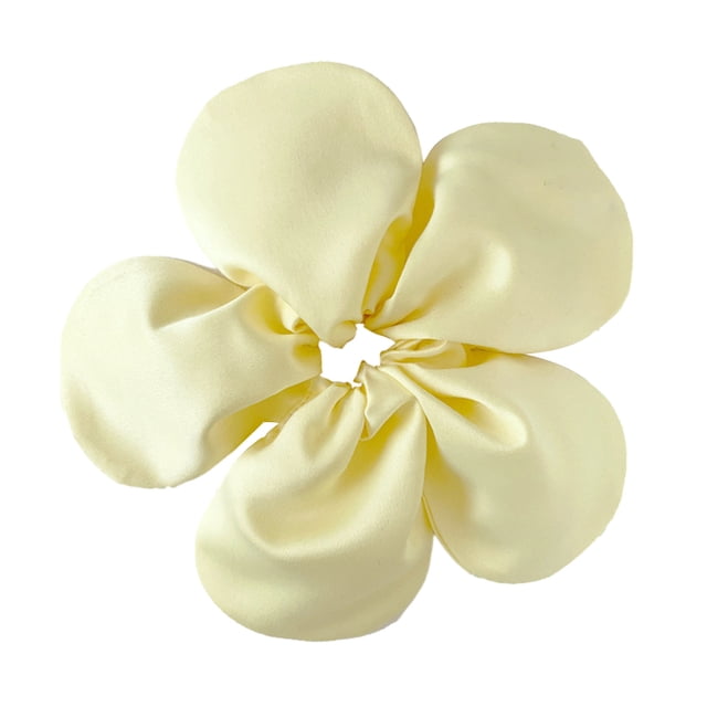 CSChome Corde à Cheveux Princesse Fleur Corde à Cheveux - Grande Forme de Fleur Élastique à Cheveux Uni Exagéré