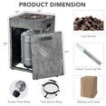 thumbnail image 4 of Costway 16" Square Outdoor Propane Fire Pit w/Lava Rocks Waterproof Cover 30,000 BTU, 4 of 10