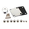 thumbnail image 2 of Esquirla Guitar Neck Plate Set Electric Guitar Hardware Set for Electric Guitars Bass Argent, 2 of 8