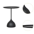 thumbnail image 2 of simhoa Small End Table Coffee Drink Table for NightStand Patio Home Office Black Tall Shape, 2 of 5