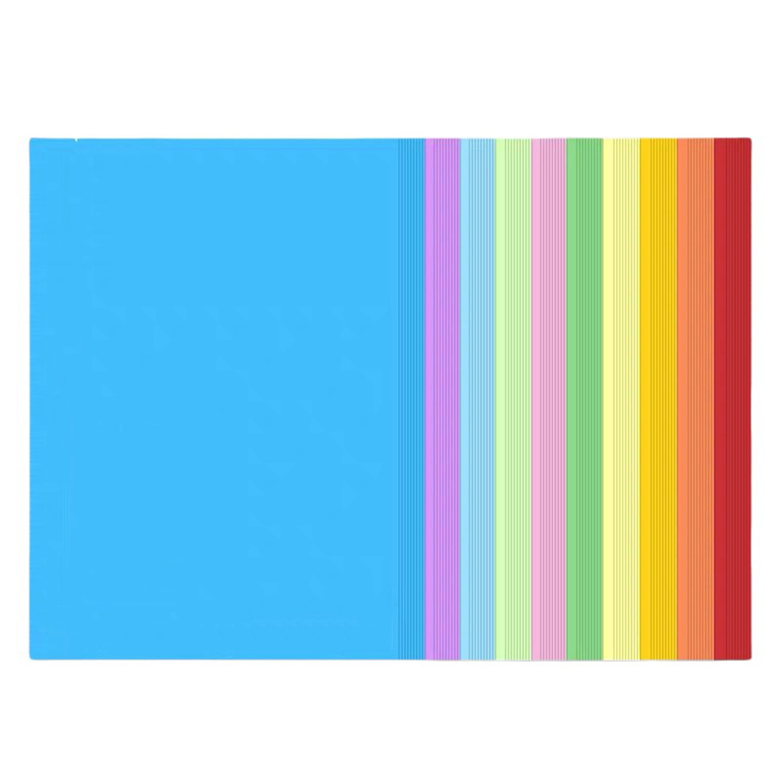 Kaireo Office Cabinet, Colorful 10 Colors A4 Copy Paper Printing Paper, Office&Craft&Stationery, 100Pc Paper