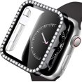 thumbnail image 1 of Apple Watch Case 42mm Series 3/2/1 Bling Rhinestone Apple Watch Protective Case Bumper Frame Screen Protector Case Cover for iWatch Series 42mm, 1 of 6