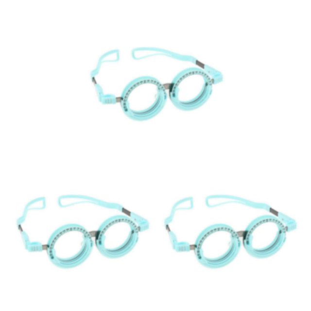 Dalazy Adult Optical Trial Lens Frame Eyeglasses Optometry Tool Optician Optic Blue 52mm 3Set