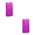 thumbnail image 3 of Wweixi Customized Fringe Curtain For Exquisite Anniversary Party Decorations Luster Rose Red 2Set, 3 of 5