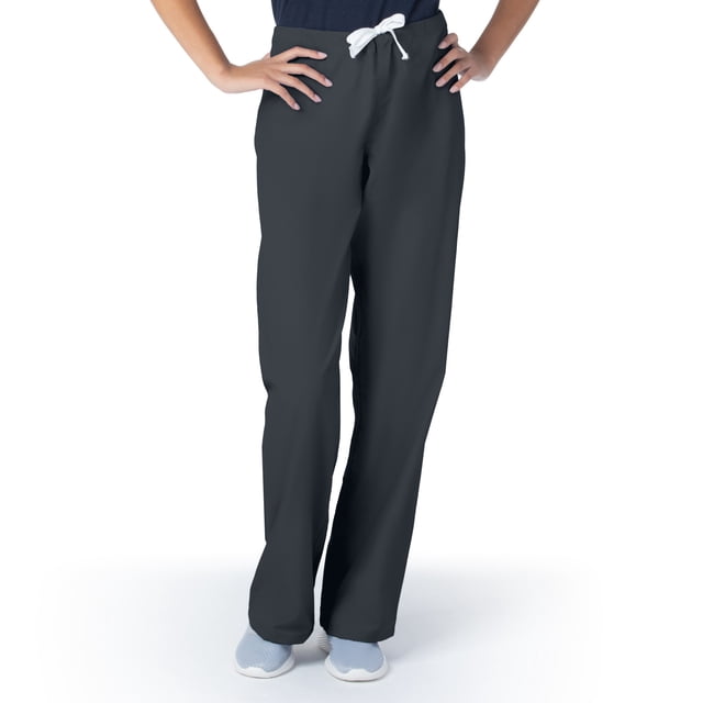Urbane Women's Essentials Classic Relaxed Fit Breathable Fade Resistant 1 Pocket Drawstring Basic Pull On Scrub, Style 9502