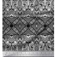 thumbnail image 1 of Soimoi Silk Fabric Geometric & Paisley Decorative Print Sewing Fabric Yard 42 Inch Wide, 1 of 2