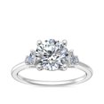 thumbnail image 1 of 0.70 T.C.W Round Shape Natural Diamond Latest Design Solitaire Wedding Ring for Ladies Solid 14K White Gold Size 8, 1 of 1