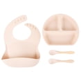 thumbnail image 1 of Childrens Platey Set, Suction Cup Food Grade Infant And Child Food Bowl, Bib, Fork And Spoon, 1 of 1