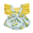 thumbnail image 4 of Tenue Barboteuse à Volants pour Bébé Fille à Imprimé Bonbon Citron, 4 of 5