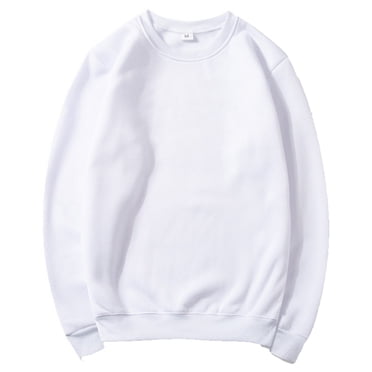vdgthytj Men's Crewneck Sweatshirt Long Sleeve Basic Solid Color Shirts Fall Fleece Casual Loose Pullover Tops
