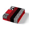 thumbnail image 5 of Housse de Couette à Imprimé Léopard Géométrie Aztèque Ensemble de Literie pour Femmes Hommes Garçons Filles, Housse de Couette Patchwork à Rayures Rouges Framboise Peau d'Animal Africaine Ensemble de Lit Simple, Grand Félin Aquarelle Taches de Guépard Déco de Chambre, 5 of 5