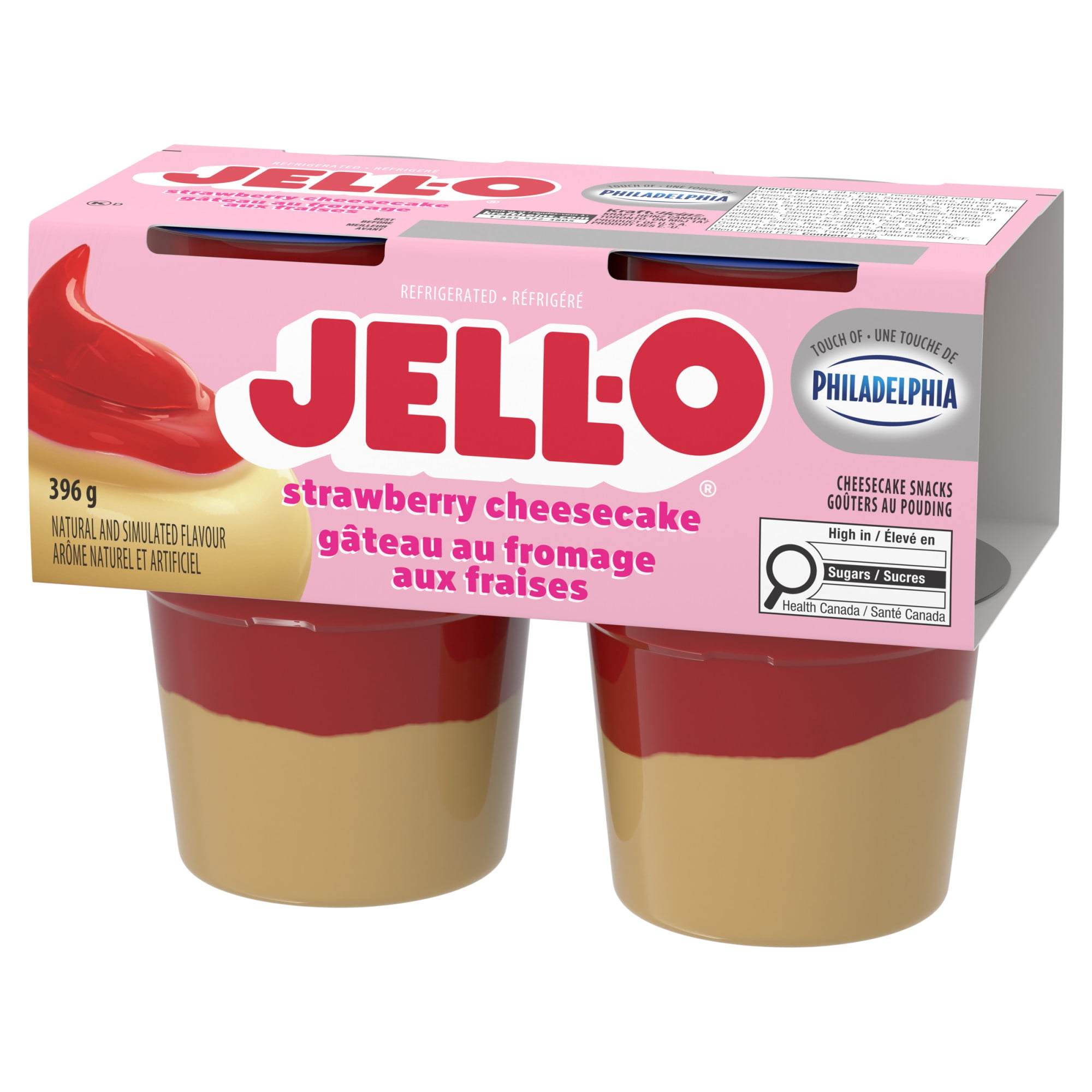 Jell-O Strawberry Cheesecake Flavour Refrigerated Cheesecake