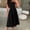 01 Black, variant on Weiqiqre Casual Dresses for Women Spaghetti Strap Bustier Midi Dress Low Cut Flowy Pleated Hem Formal Dresses with Pockets