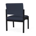 thumbnail image 5 of Lenox Steel Reception Waiting Armless Guest Chair / Black Steel / Blue, 5 of 5