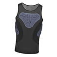 thumbnail image 4 of Almencla Mens Padded Vest Breathable Compression Shirt for Baseball Softball Football XL, 4 of 8