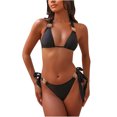 thumbnail image 1 of Matching Family Swimsuits Women's Sexy Bikini Split Two-Piece Beach With Chest Pad Swimsuit, 1 of 3