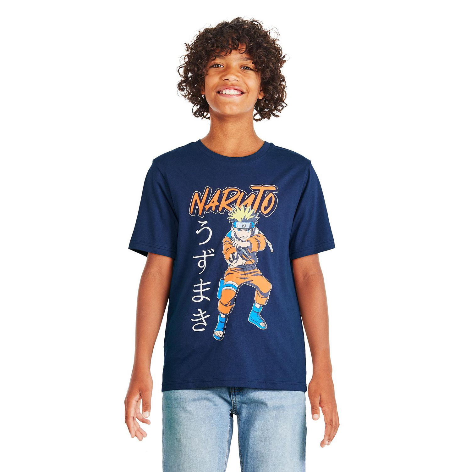 T-shirt à manches courtes Naruto pour garçons